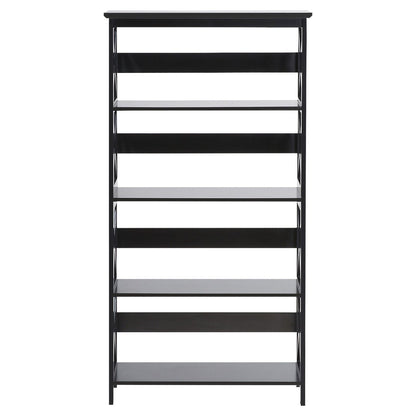 Sarantino Daphne 5-tier Cross Panel Bookshelf - Image 3