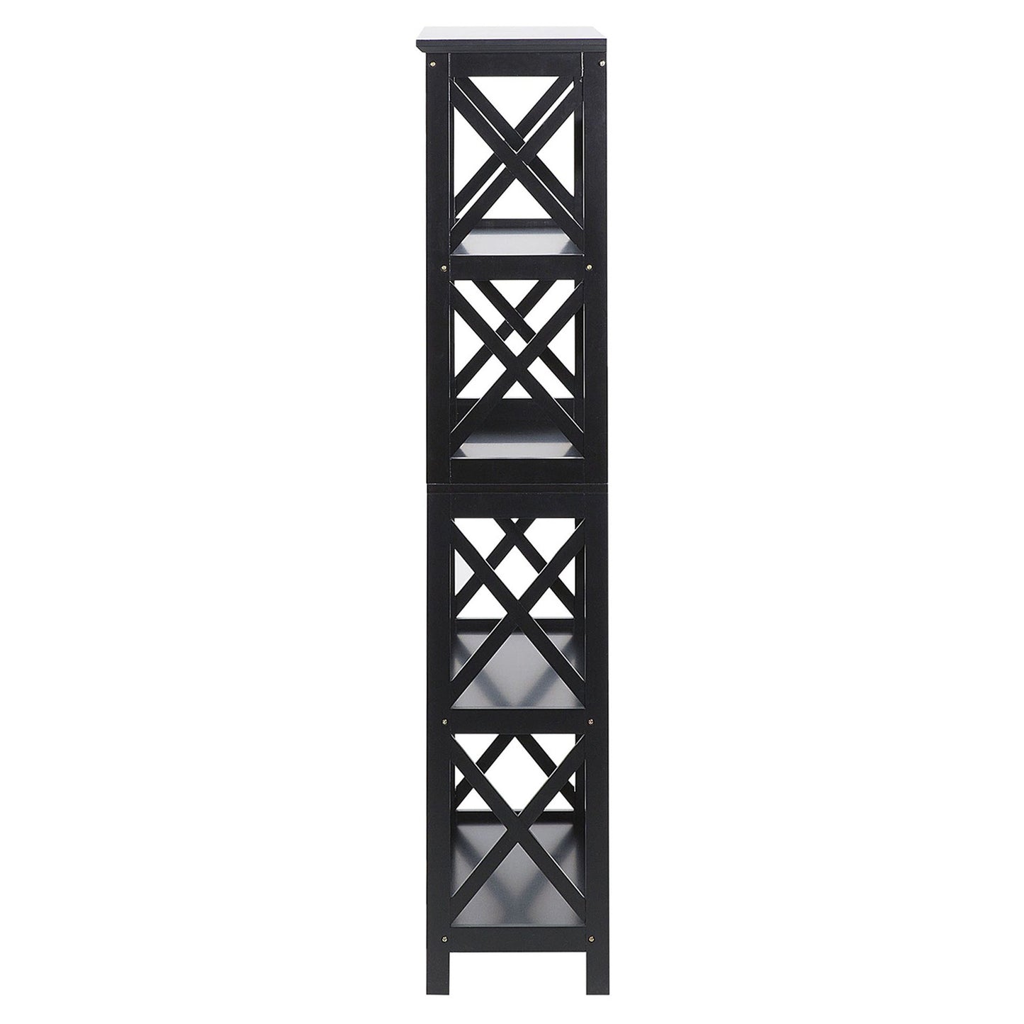 Sarantino Daphne 5-tier Cross Panel Bookshelf - Image 5