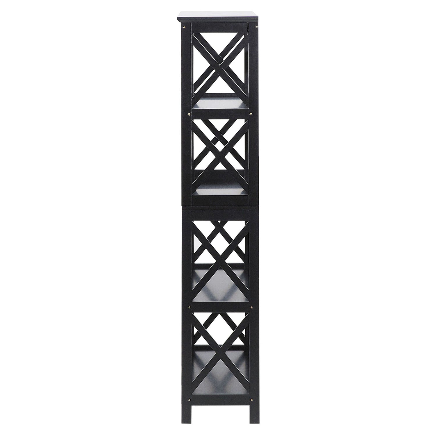 Sarantino Daphne 5-tier Cross Panel Bookshelf - Image 5