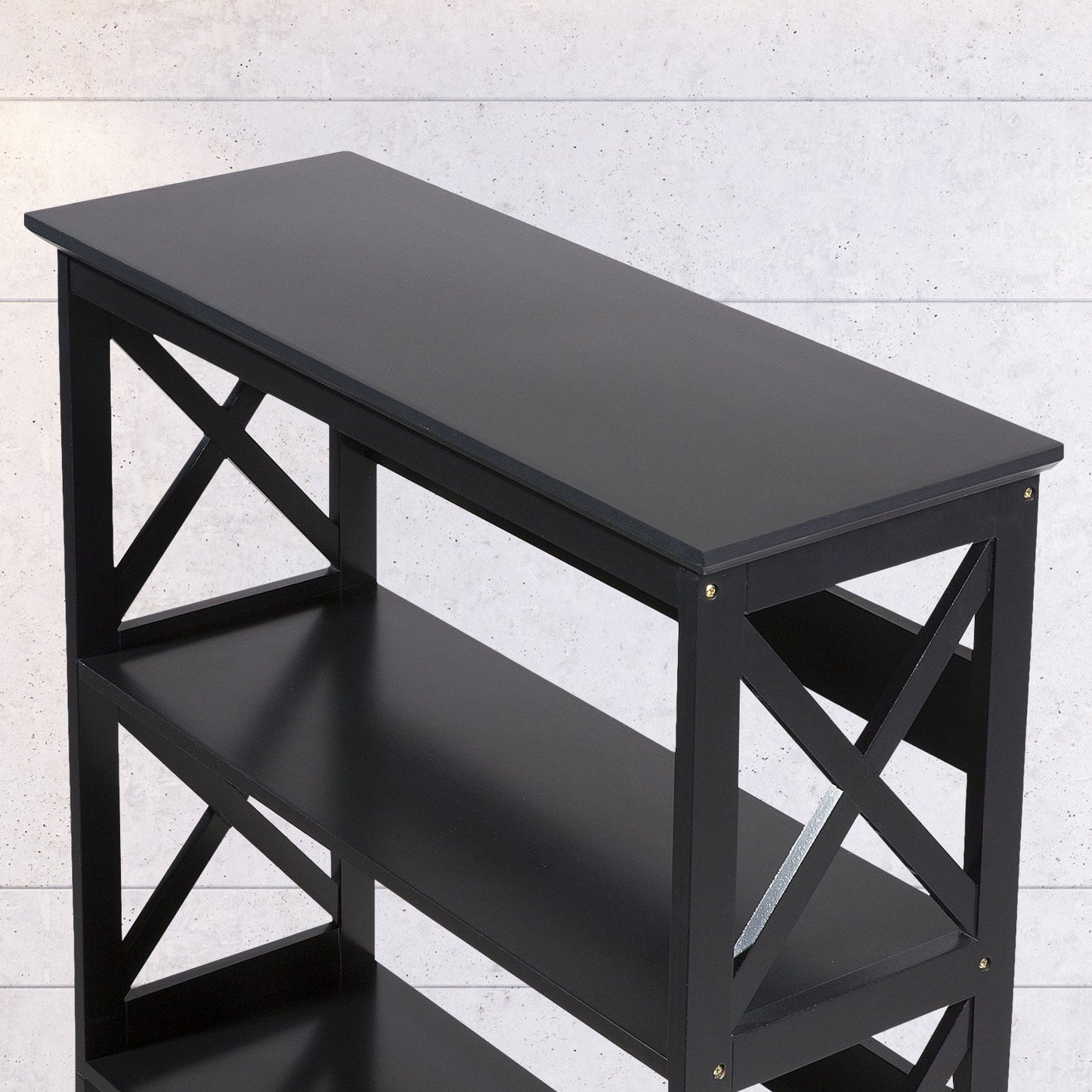 Sarantino Daphne 5-tier Cross Panel Bookshelf - Image 7