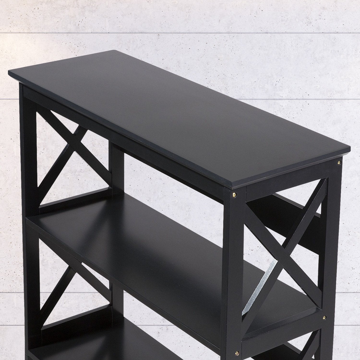 Sarantino Daphne 5-tier Cross Panel Bookshelf - Image 7