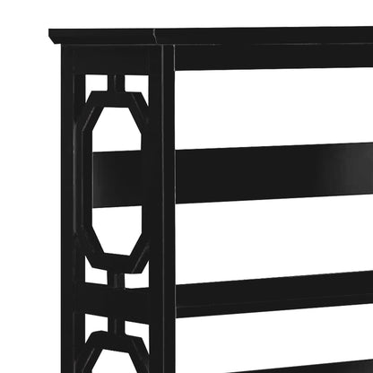 Sarantino Laurel 3-Tier Bookshelf Display Rack in Black - Image 8