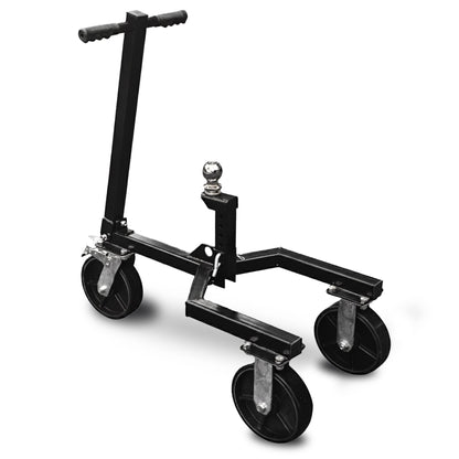 Kartrite Trailer Dolly Adjustable 2in Hitch Ball 1500kg Tongue Weight Capacity w/8in Swivel Wheels Steel Trailer Mover - Image 8