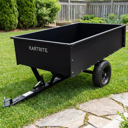 Kartrite 816kg Heavy-Duty Steel Dump Cart with Quick-Release Dumping Handle - Image 9