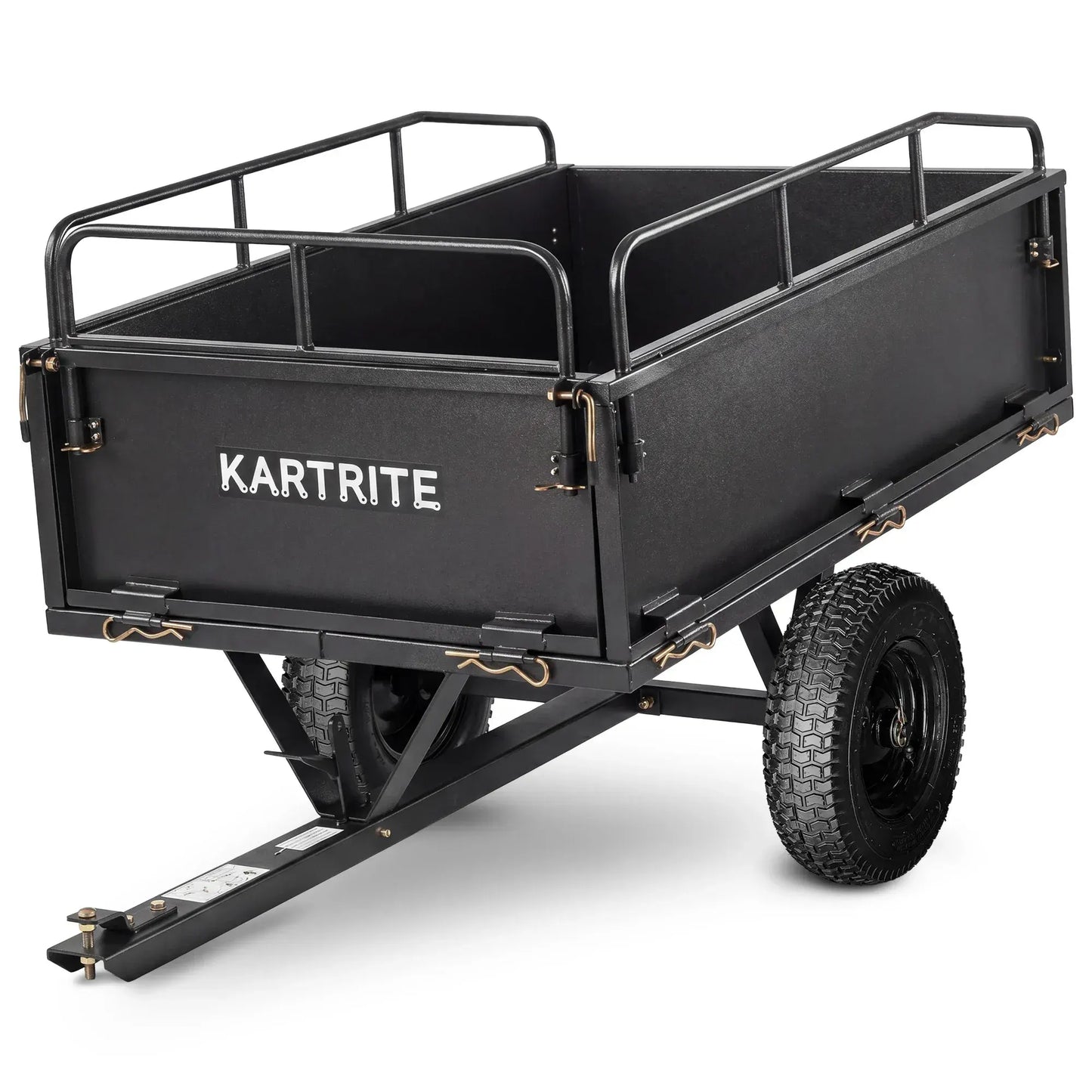 Kartrite 430kg Heavy Duty Steel Dump Cart with Foot Pedal Dumping System