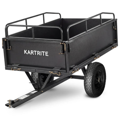 Kartrite 430kg Heavy Duty Steel Dump Cart with Foot Pedal Dumping System