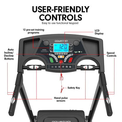 Powertrain K200 Electric Treadmill Folding Home Gym Running  Machine - Image 7