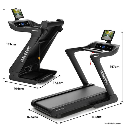 Powertrain V500 3hp Foldable Treadmill Cardio Running Automatic Incline Machine - Image 2