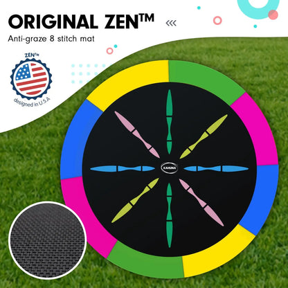 Kahuna 8ft Outdoor Rainbow Trampoline For Kids And Children Suited For Fitness Exercise Gymnastics With Safety Enclosure - Image 3