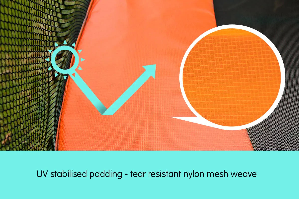 Kahuna 6ft Trampoline Replacement Pad Round - Orange - Image 2