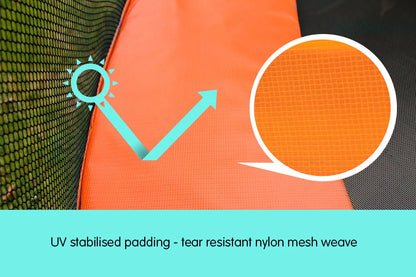 Kahuna 6ft Trampoline Replacement Pad Round - Orange - Image 2