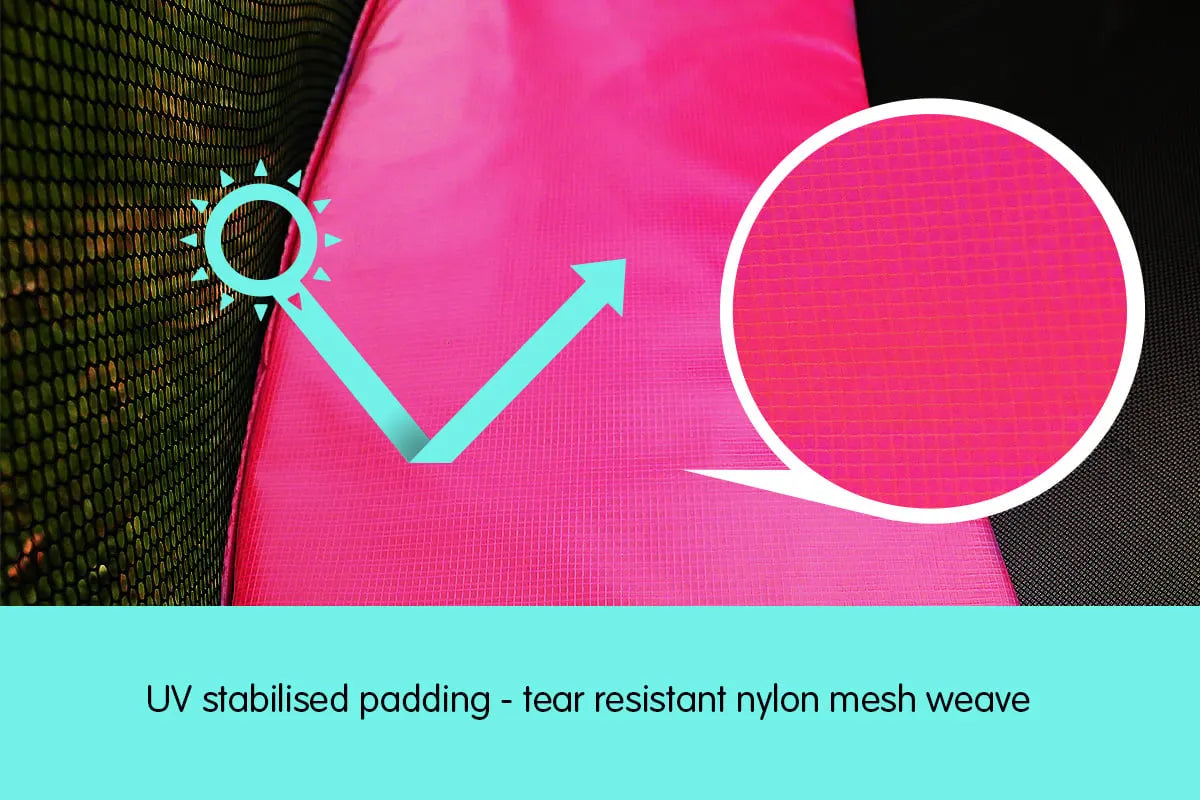 Kahuna 10ft Trampoline Replacement Pad Round - Pink - Image 6