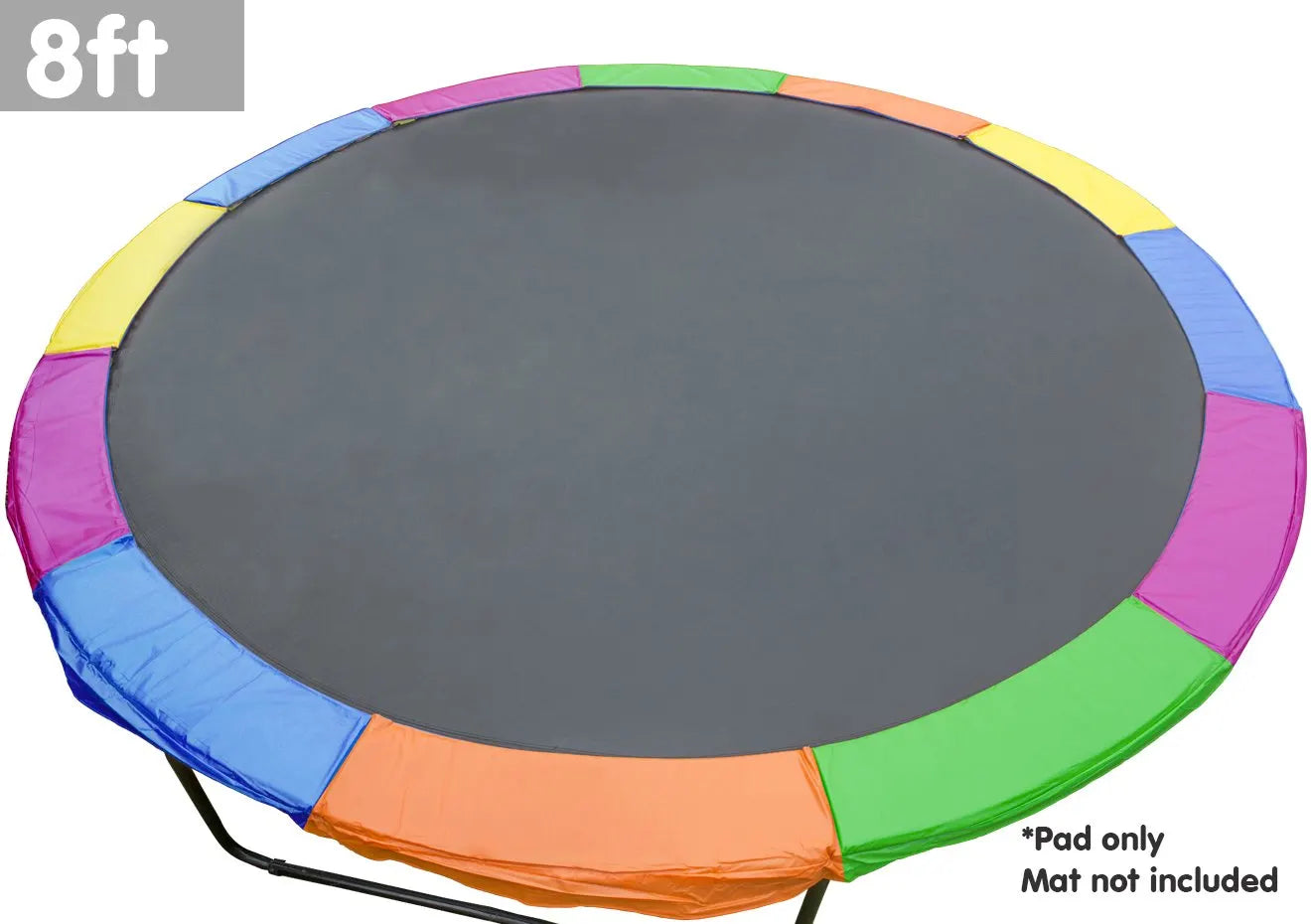 Kahuna 8ft Trampoline Replacement Pad Round - Rainbow - Image 2