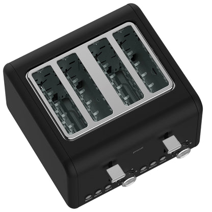 Pronti Silver Noir Collection 4 Slice Toaster with Dual Controls - Image 8