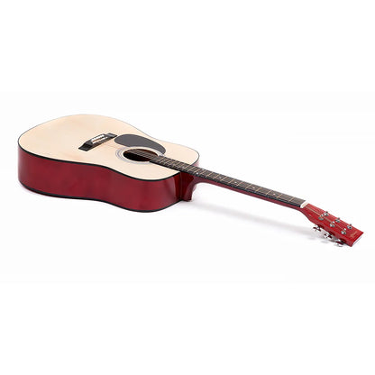 Karrera 41in Acoustic Wooden Guitar String Music Instrument - Image 2