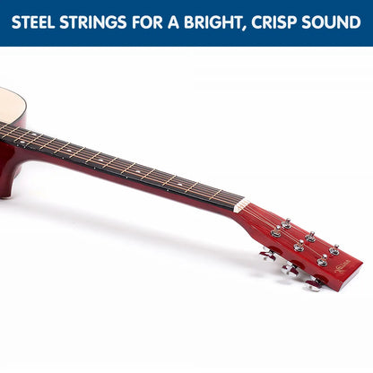 Karrera 41in Acoustic Wooden Guitar String Music Instrument - Image 3