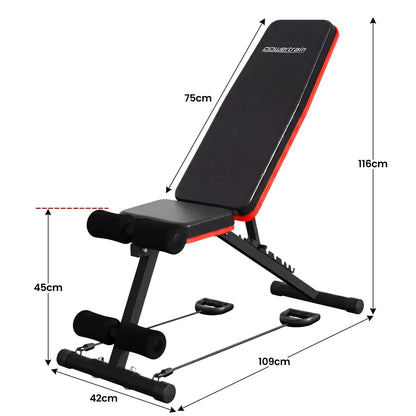 Powertrain Adjustable Weight Bench with Incline Decline And 7 Backrest Positions - Image 3