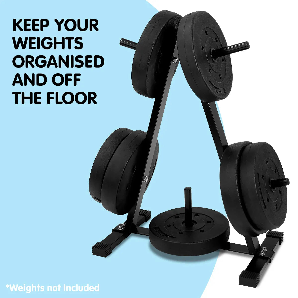 Powertrain Weight Plates Storage Home Gym Rack - Image 6