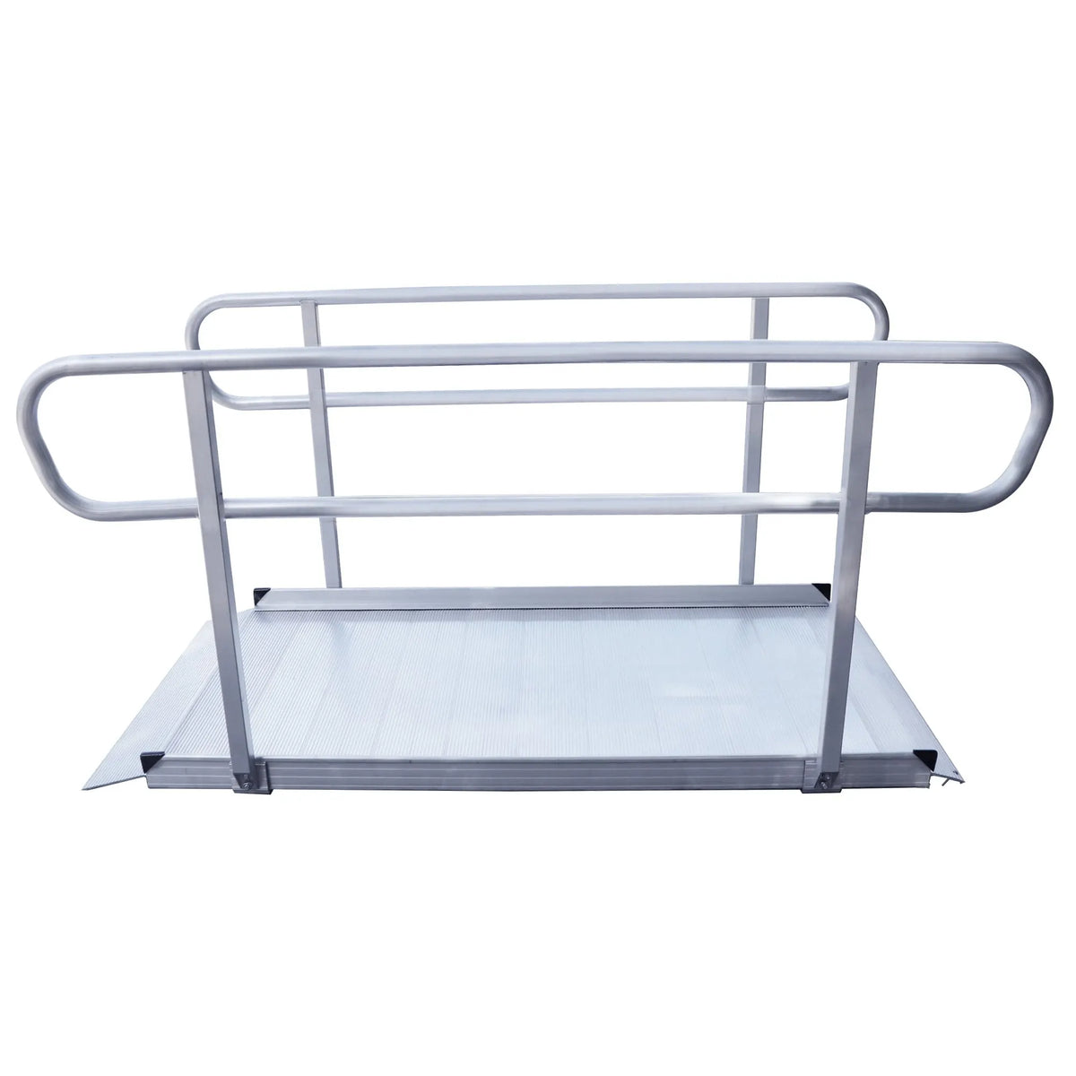 Kartrite 6ft Portable Aluminium Mobility Threshold Access Wheelchair Ramp with Handrails - Image 2