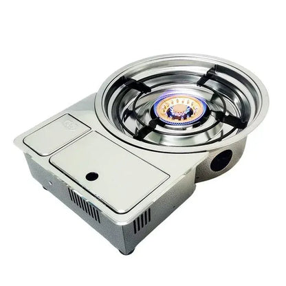 AMZ Korean Portable Gas BBQ Stove Grill Plate Burner Butane Camping Gas Cooker