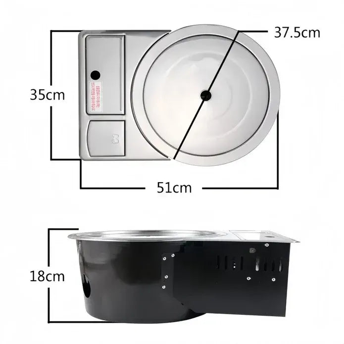 AMZ Korean Portable Gas BBQ Stove Grill Plate Burner Butane Camping Gas Cooker - Image 7