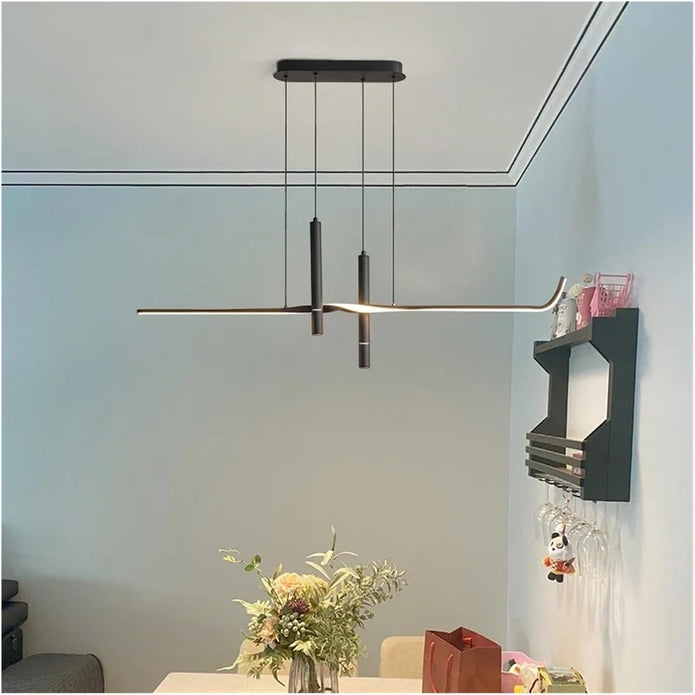 BAMDECOR A206 Modern Black Scandinavian Pendant Light Table Dining Room Living Room Pendant Lighting 1.2 Meters - Image 4