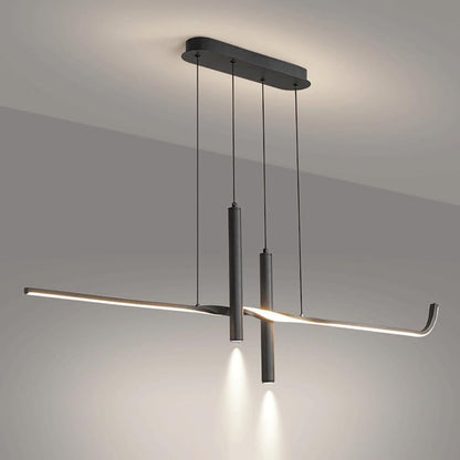 BAMDECOR A206 Modern Black Scandinavian Pendant Light Table Dining Room Living Room Pendant Lighting 1.2 Meters - Image 5