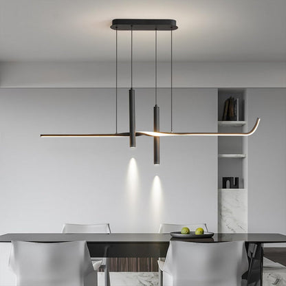 BAMDECOR A206 Modern Black Scandinavian Pendant Light Table Dining Room Living Room Pendant Lighting 1.5 Meters - Image 2