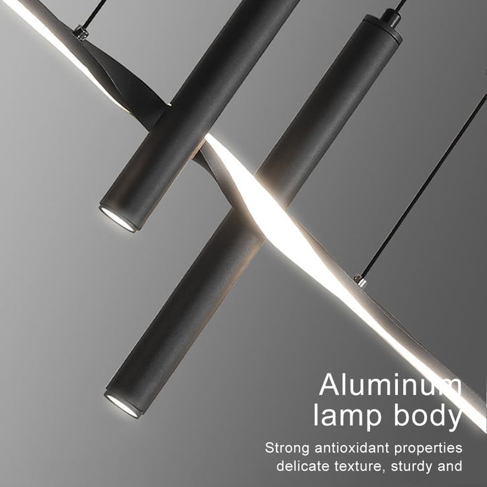 BAMDECOR A206 Modern Black Scandinavian Pendant Light Table Dining Room Living Room Pendant Lighting 1.5 Meters - Image 3