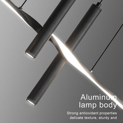 BAMDECOR A206 Modern Black Scandinavian Pendant Light Table Dining Room Living Room Pendant Lighting 1.5 Meters - Image 3