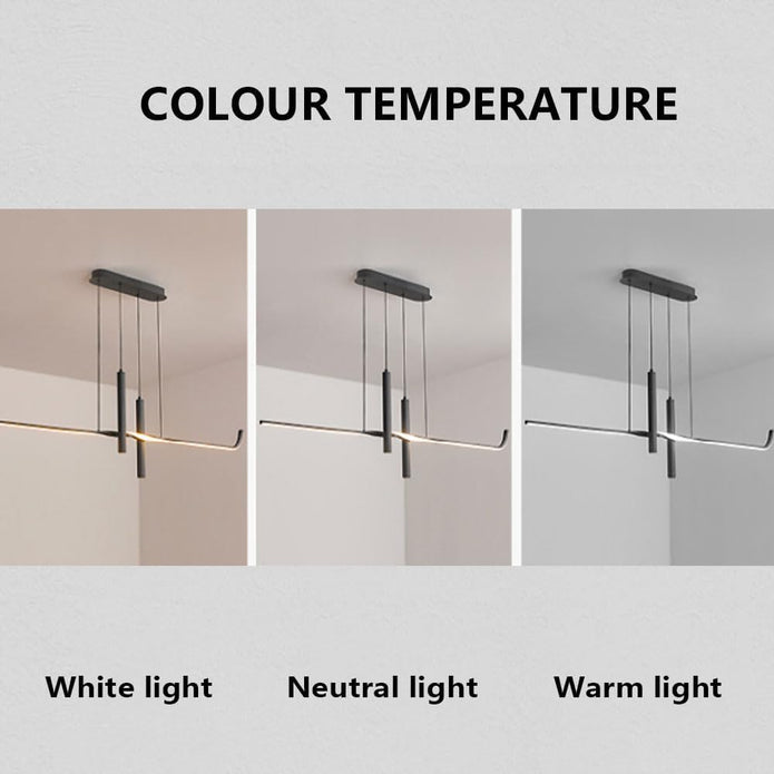 BAMDECOR A206 Modern Black Scandinavian Pendant Light Table Dining Room Living Room Pendant Lighting 1.5 Meters - Image 5