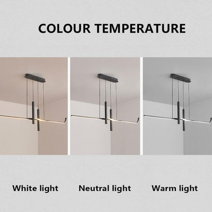BAMDECOR A206 Modern Black Scandinavian Pendant Light Table Dining Room Living Room Pendant Lighting 1.5 Meters - Image 5