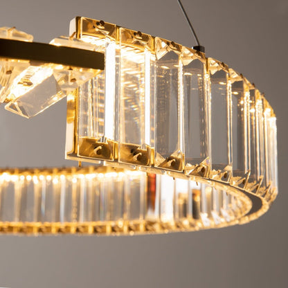 BAMDECOR C3318/1 Modern Crystal Chandeliers Lighting Fixtures Contemporary Round Chandelier Lighting Fixtures Crystal Pendant Ceiling Lights(Gold) - Image 5