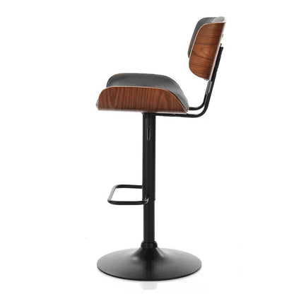 SERENITà European Wooden Black Modern Bar Stools Swivel Bar Stool Chair Counter Height Bar(Black)stool with 360 Degree Swivel Seat - Image 5