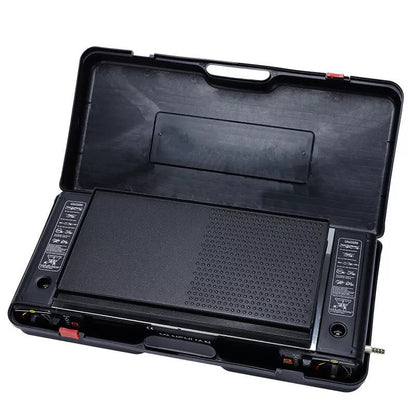 2 Burner Butane Countertop Stove, Portable Adjustable Burners with Carry Case, Portable Camping Stove with Baking Tray - Image 9