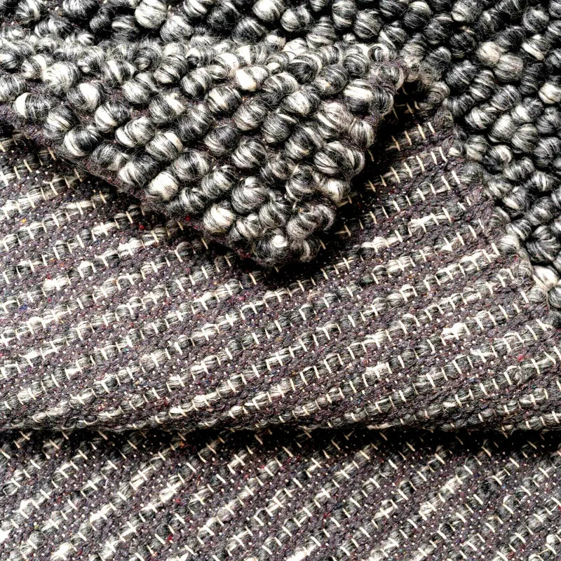 Wool Pebble Charcoal Lifestyle Rug 130x 180 cm - Image 2