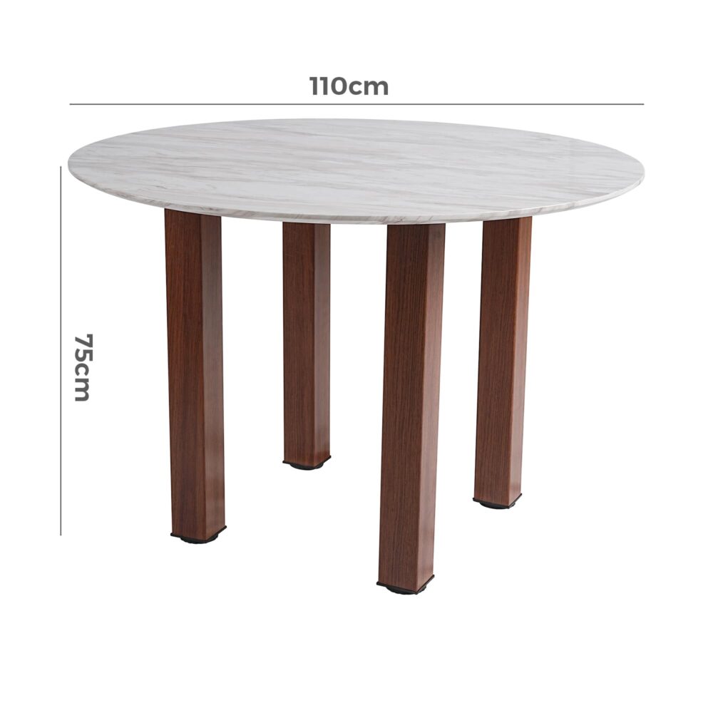 Willowmarble Round Dining Table - Image 9