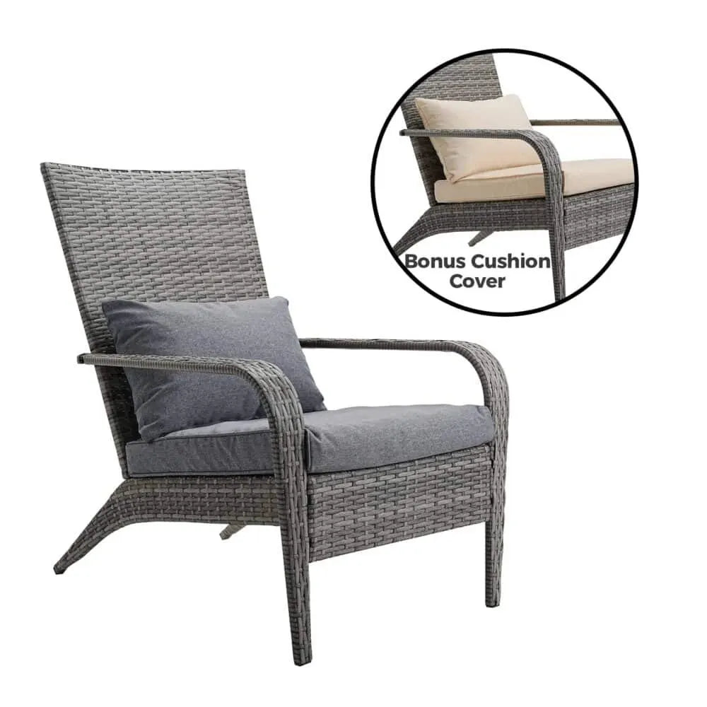 Coastal Weave Reclining Armchair with Bonus Cushion Covers - Image 3