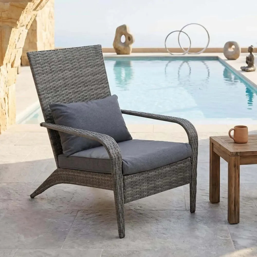 Coastal Weave Reclining Armchair with Bonus Cushion Covers - Image 4