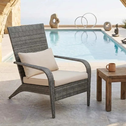 Coastal Weave Reclining Armchair with Bonus Cushion Covers - Image 5