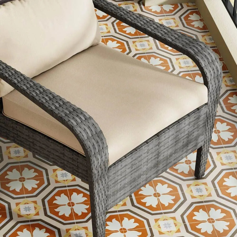 Coastal Weave Reclining Armchair with Bonus Cushion Covers - Image 9