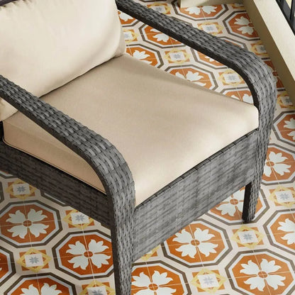 Coastal Weave Reclining Armchair with Bonus Cushion Covers - Image 9