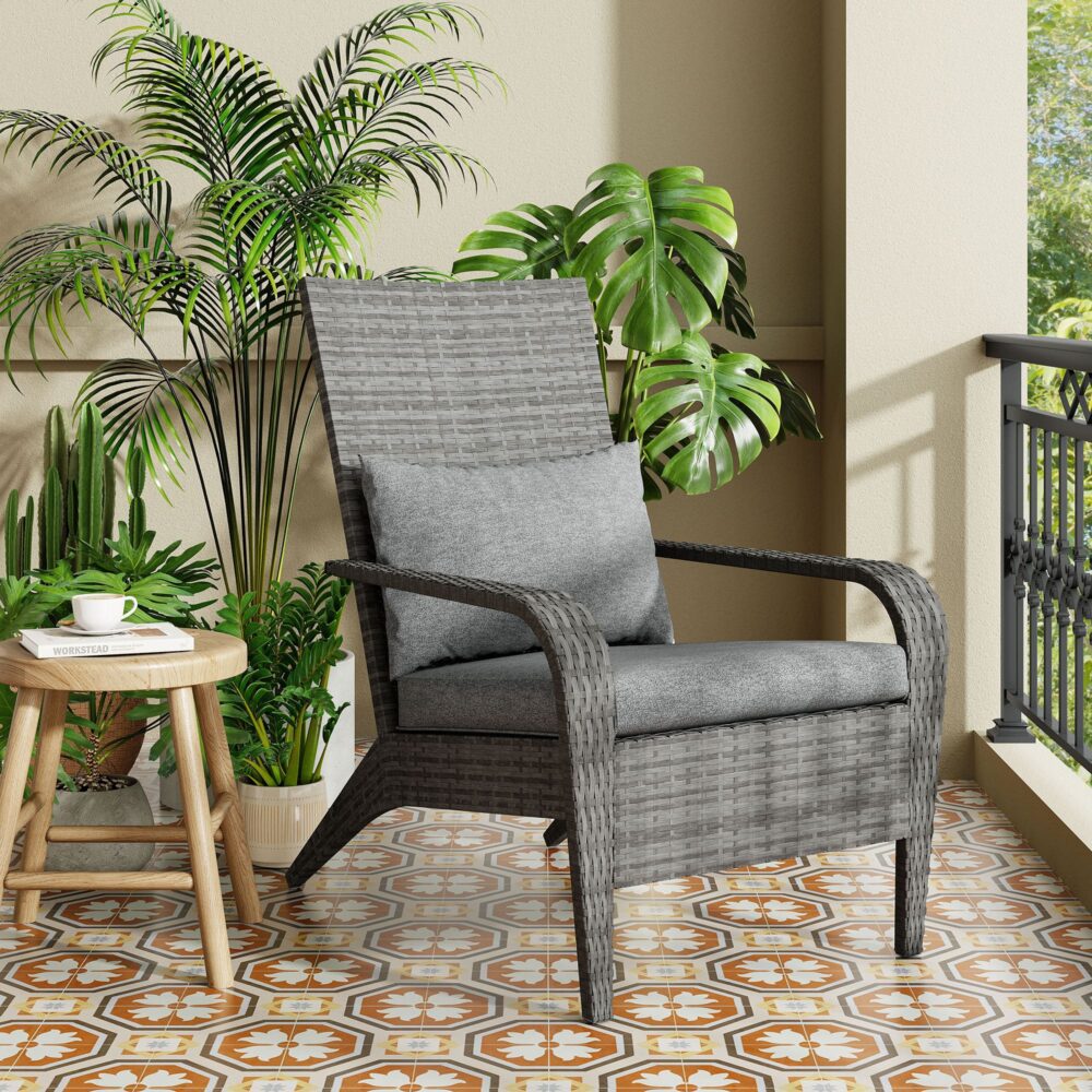 Coastal Weave Reclining Armchair with Bonus Cushion Covers - Image 2