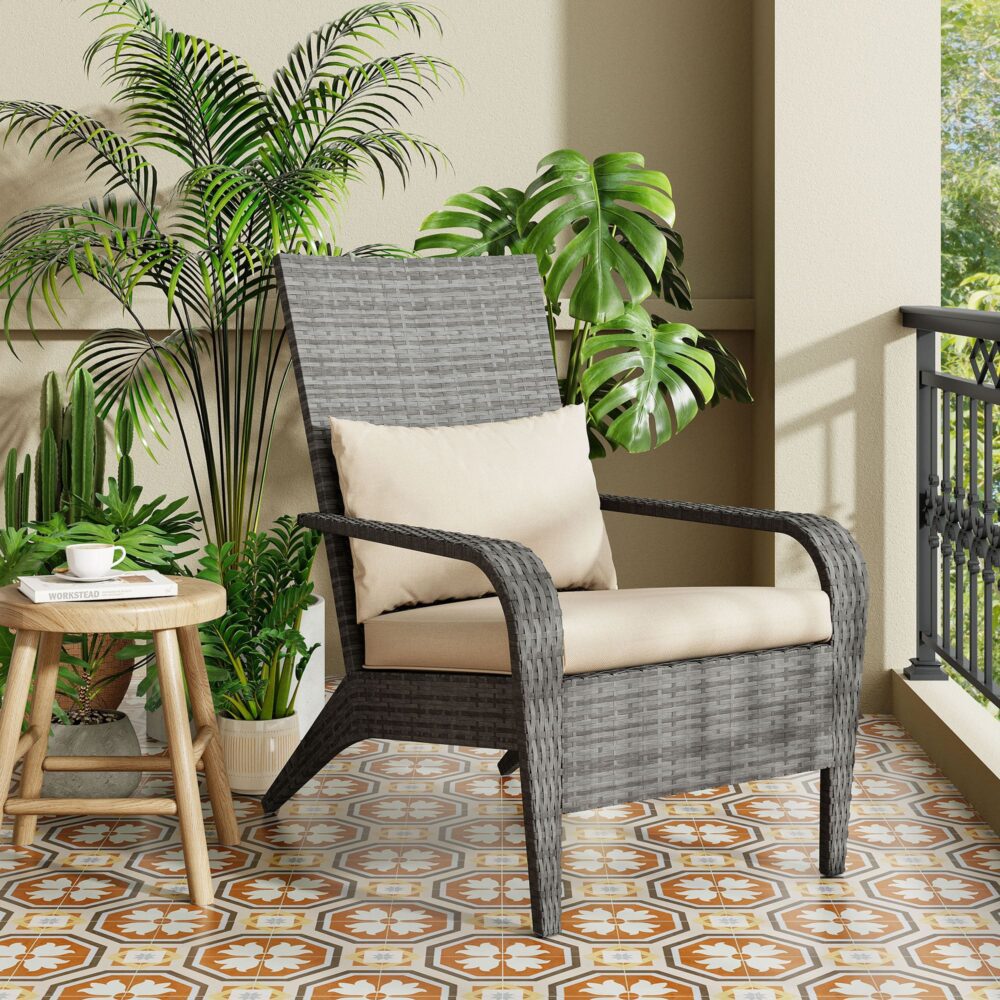 Coastal Weave Reclining Armchair with Bonus Cushion Covers - Image 6