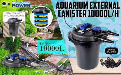 Combo Aquarium Garden Filter 10000L/H + Submersible Water Pump 16000L/H - Image 2