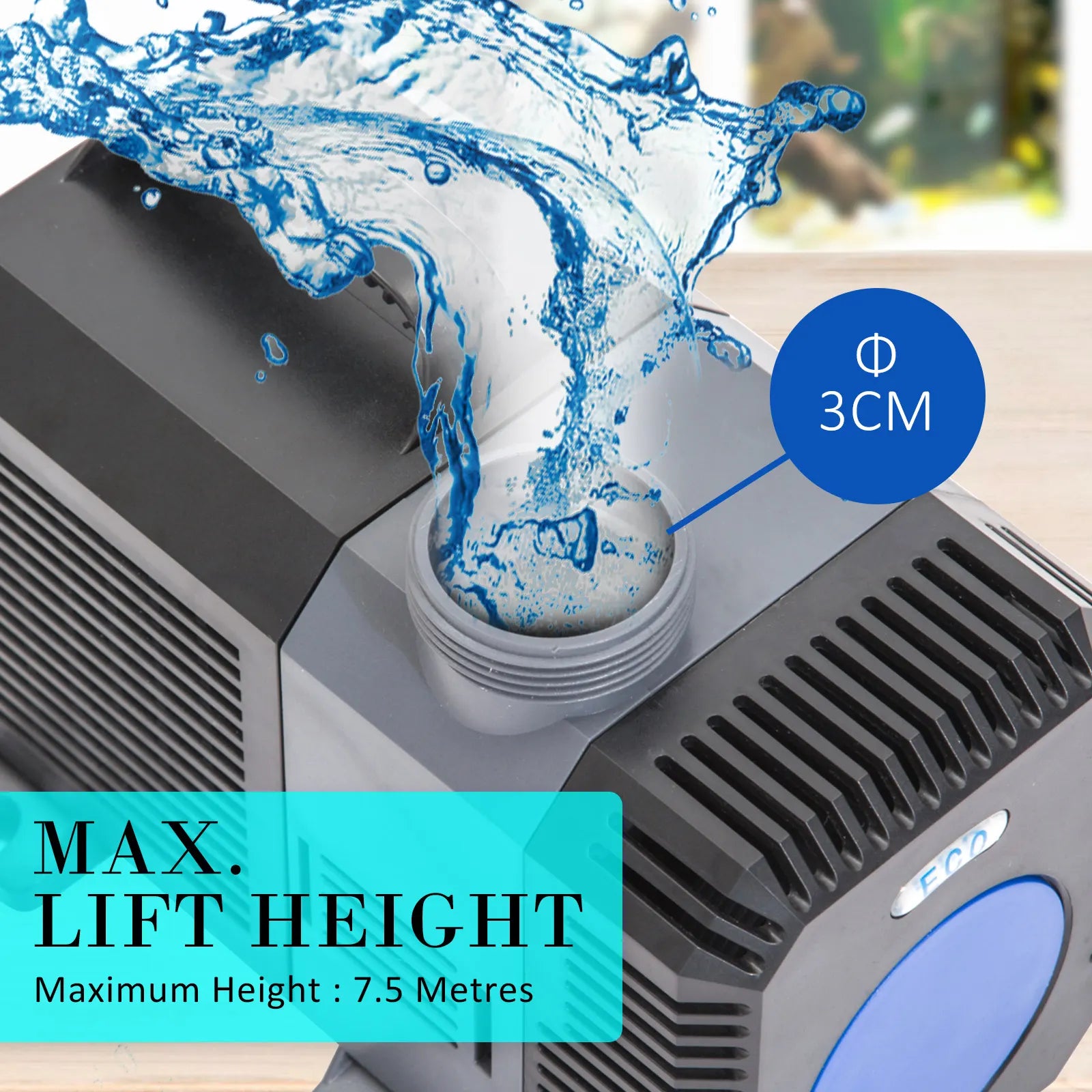 Aquarium Submersible Pond Water Pump 16000L/H - Image 3