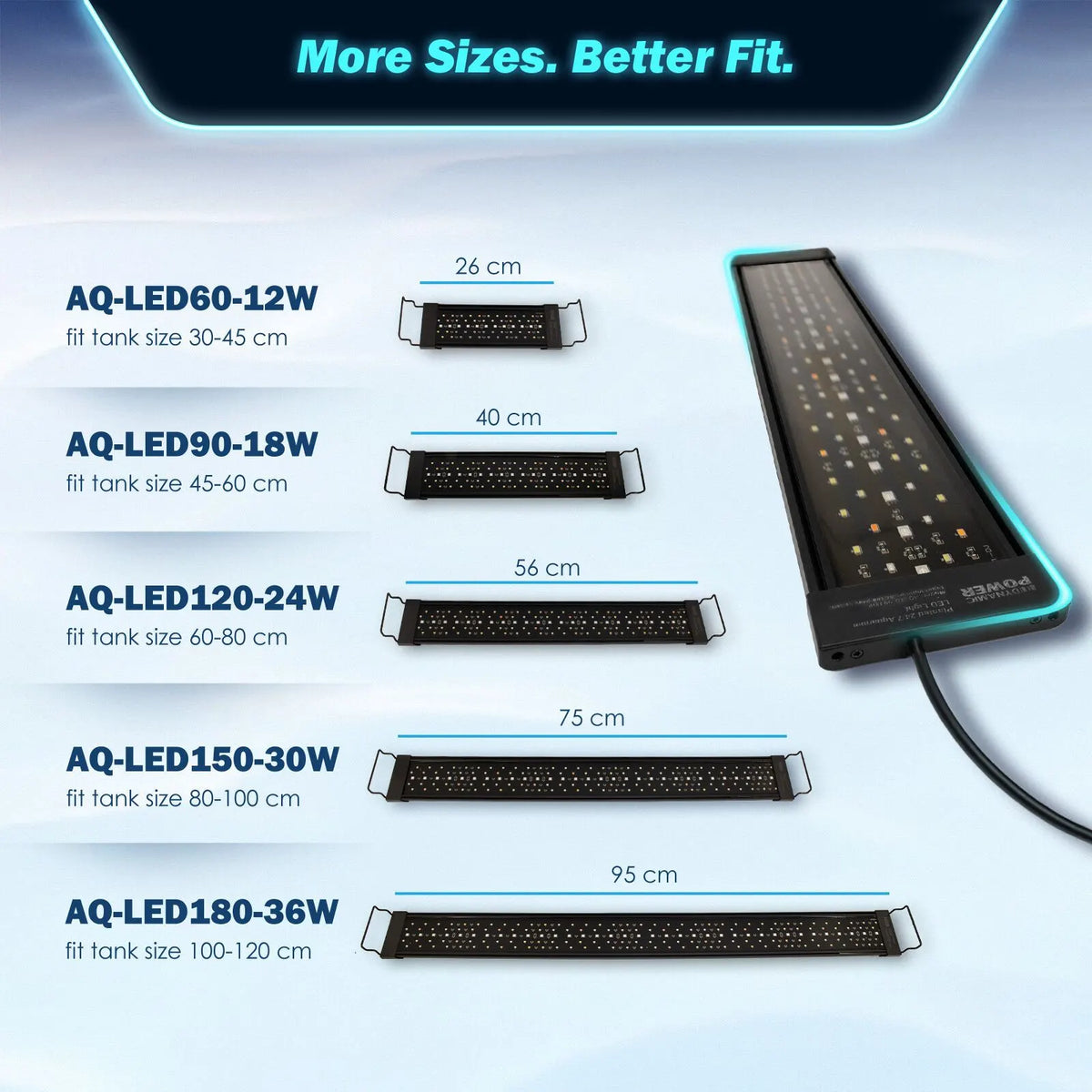 Dynamic Power Planted Aquarium LED Light Day Night Cycle Full Spectrum 30W 75cm - Image 4