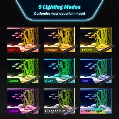Dynamic Power Planted Aquarium LED Light Day Night Cycle Full Spectrum 12W 26cm  - Image 7