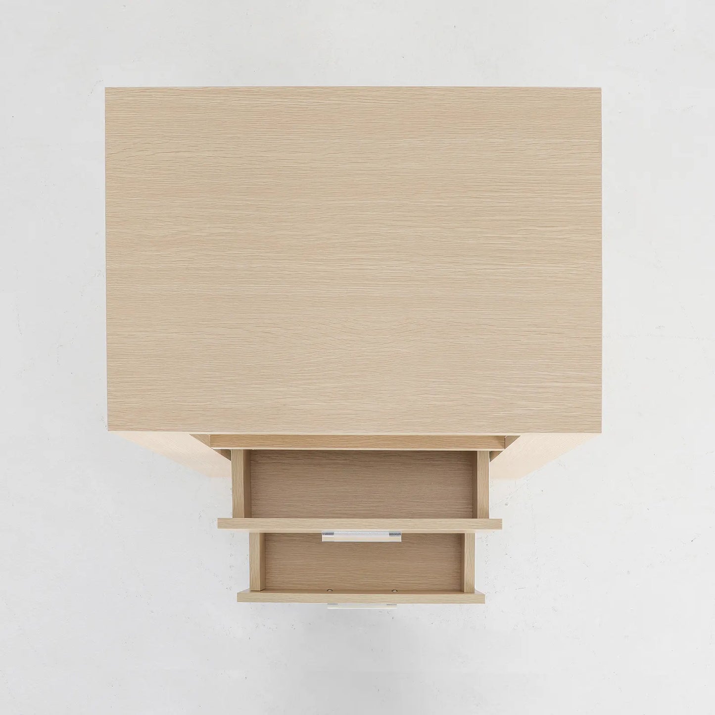 Bedside Table Side Storage Cabinet Nightstand Bedroom 2 Drawer 1 Shelf ZURI OAK - Image 7