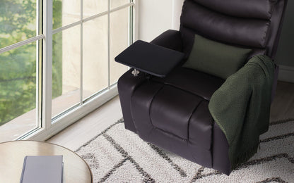 8-Point Electric Massage Recliner Chair - PU Leather Electric Lounge Sofa Armchair HARLOW BROWN - Image 2